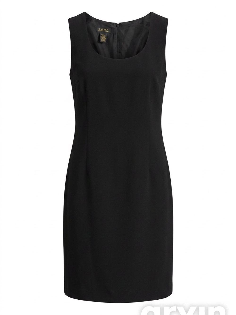 Classic Little Black Sleeveless Sheath Dress